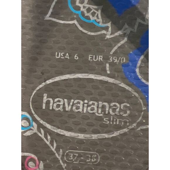 Havaianas Women’s Slim Flip Flops Sandals Size‎ 6 Gray Beach Coastal Resort City - Picture 7 of 7